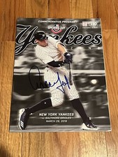 Aaron Judge Autographed Opening Day Yankees Magazine Program Scorecard SGA 2019