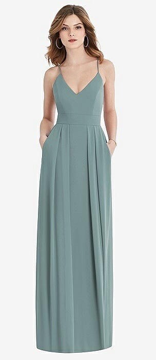 icelandic bridesmaid dresses Icelandic Blue Floor-Length Bridesmaid Dresses