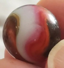 5/8" Marble King Marble w/Aventurine  Strawberry Jam Patch  Evening Starry Sky