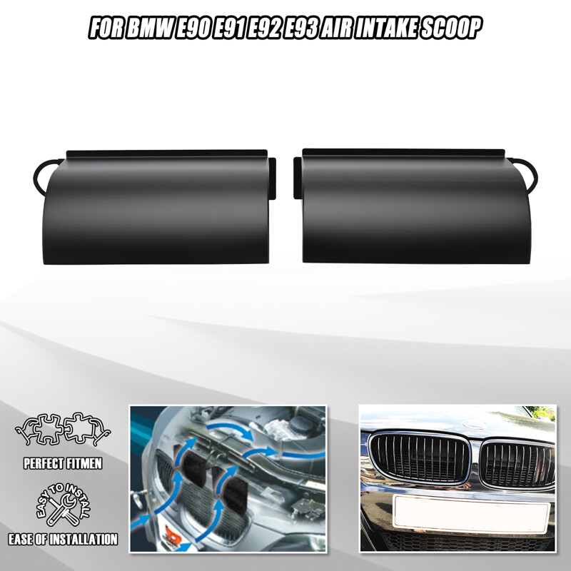 Dynamic Air Intake Scoops & Grill Bar V Brace Red For BMW E90 N52 N54 N55 Engine