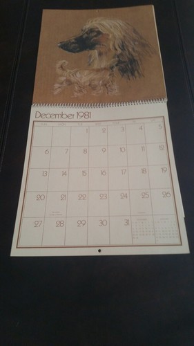 1981 The Dog Sketchbook Wall Calendar 17 Month From The Drawing Board... - Picture 6 of 12