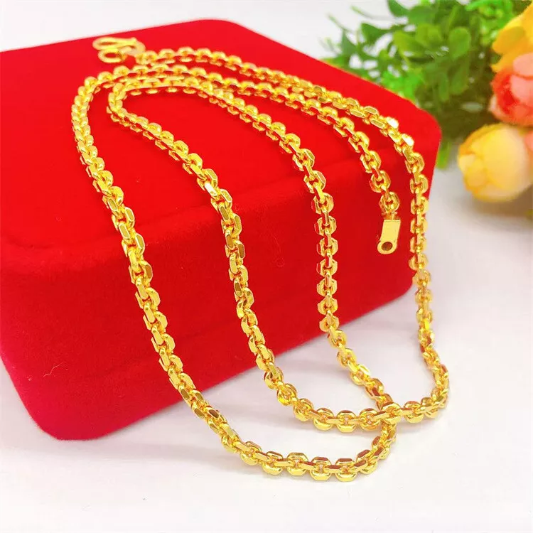 24 inch 2024 gold necklace womens