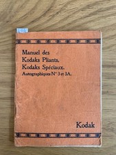 Folding Kodaks Manual, Special Kodaks. Autograph No. 3 and 3A.