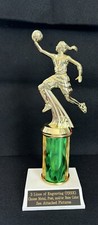 5 3/4" Female Basketball Layup Trophy With 3 Post. Please See All Photos