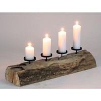 Xxl Kerzenhalter Holz 70Cm Weihnachtsdeko KerzenstäNder Adventskranz LäNglich