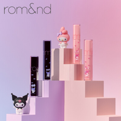 ROM&ND x SANRIO My Melody Kuromi Dewy.ful Water Ting Lip Gloss 5.0g (K-Beauty)