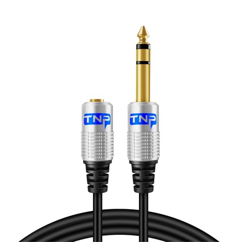 6.35mm to 3.5mm Cable Adapter 6FT Female TRS Stereo Audio Jack Plug Wire Cord - Picture 6 of 6