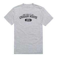 University Of Louisiana Monroe Warhawks ULM Distressed Arch College Tee T Shirt