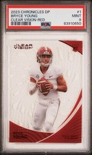 *PSA 9* Bryce Young 2023 Chronicles Draft Clear Vision - RED (076/149) - Alabama