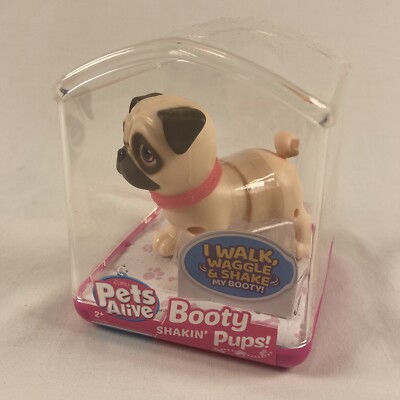 Zuru Pets Alive Booty Shakin' Pups! Interactive Mini Prancing Pug New