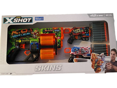 Zuru X-Shot Skins Mix Combo 3 pk set,