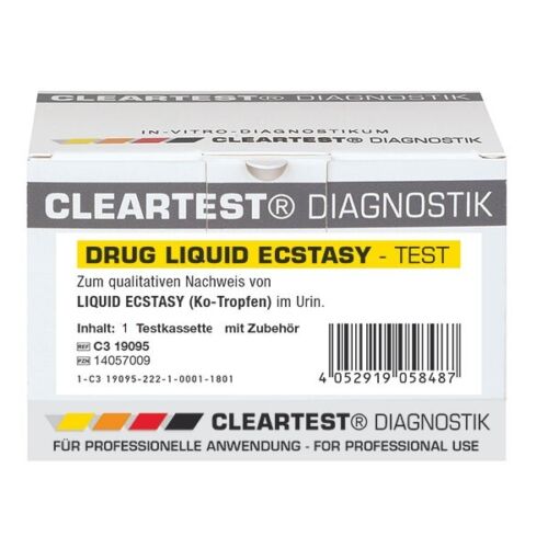 TEST Liquid Ecstasy z Nachweis von GHB (k.o. Tropfen) Ergebnis in 10 Min. 1 Test - Bild 1 von 1