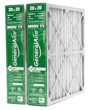 GeneralAire 11-GA100A11 (2 Pack) - 20" x 20" x 4" Replacement Filter MERV 11