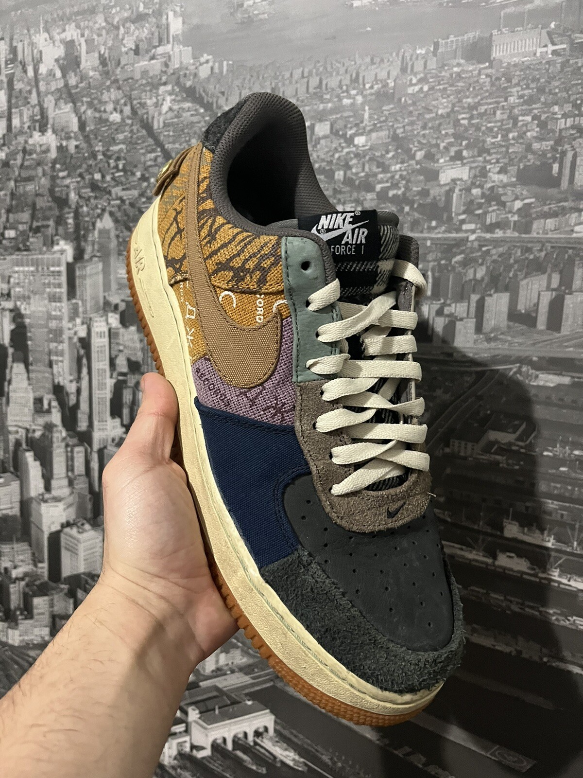 Size 11.5 - Nike Air Force 1 Low x Travis Scott Cactus Jack 2019  193154434354 | eBay