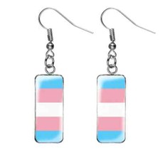 Gay Pride Rainbow Transgender Stainless Steel Drop Earrings Necklaces New