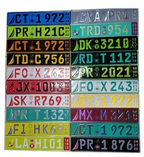 Multi Colors Euro License Plate Nautica Tablilla Larga Sola Pr Multi Colors Euro License Plate Nautica Tablilla Larga Sola Pr