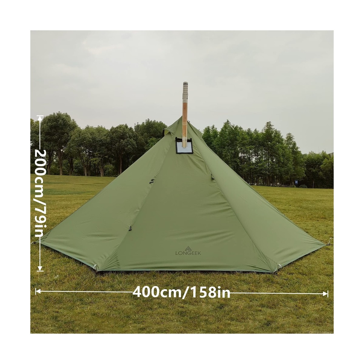 Longeek 2-4 Person Camping Tent 4 Seasons Backpacking Ultralight