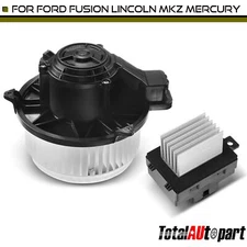 HVAC Heater Blower Motor & Blower Motor Resistor for Ford Fusion Lincoln Front