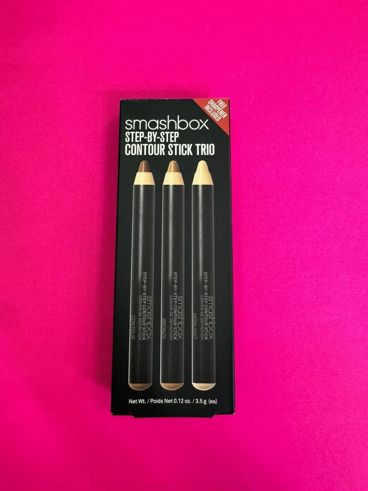 SMASHBOX step-by-step contour stick trio Contour, bronze, highlight NEW IN BOX - Image 2 of 4