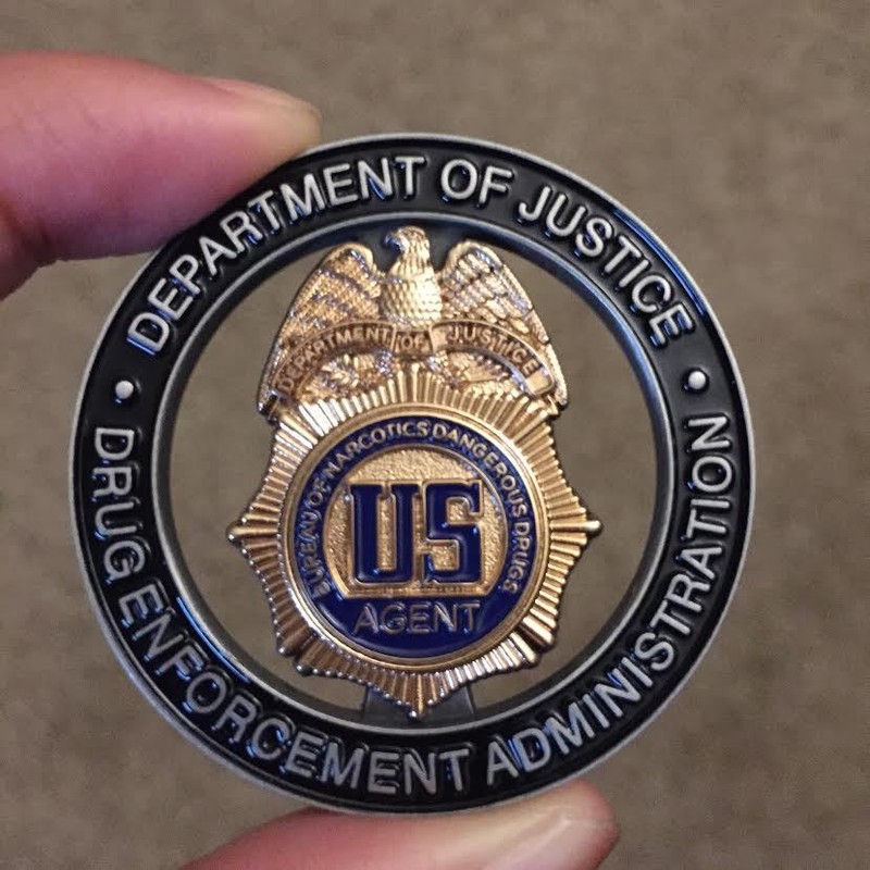DEA Drug Enforcement Administration Task Force Officer Challenge Coin Authentic