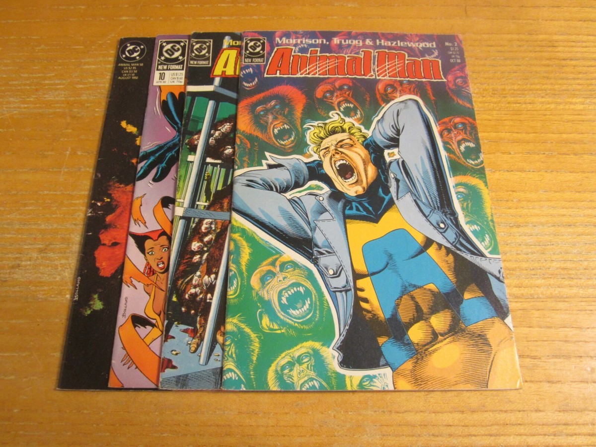 Animal Man Lot of 4 DC Comics (1988-1992) Comic Books Issues #2