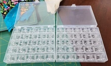 50 Pcs bobbins for Sewing Machine Sa156 Bobbins, Bobbins Class 15 (2 Box) & Case