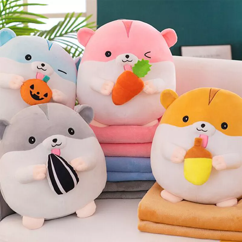 3 In 1 Cartoon Blanket Cushion Sleeping Stuffed Warm Hand Pillow Home  Office