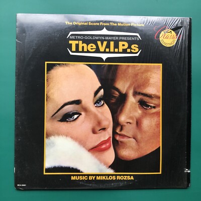 Rozsa THE V.I.P.s Film Soundtrack LP Heathrow   Liz Taylor   Richard Burton USA