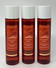 3 BATH  BODY WORKS VACATION VIBE PISTACHIO AMBER FINE FRAGRANCE MIST SPRAY 8OZ