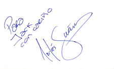 Andres Suarez Signed Auto 3x5 Index Card Belko Experiment