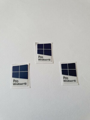 Windowsアクセサリー Microsoft Windows10 Pro 1x Sticker for Windows 10 win10 Pro Sticker 0 25/32x0 5/8in