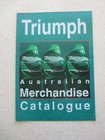 Triumph motorcycle Australian Merchandise Catalogue advertising booklet - -- ---