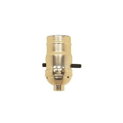 Satco Aluminum On Off Push Thru Socket - 801000