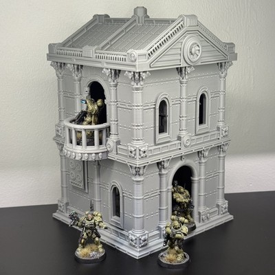 Mini Wargaming Tabletop 3D gedruckt Gelände Landschaft - Sci Fi Rom Gebäude