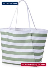 Large Waterproof Sandproof Beach Tote Bag Women Packable Shoulder Handbag