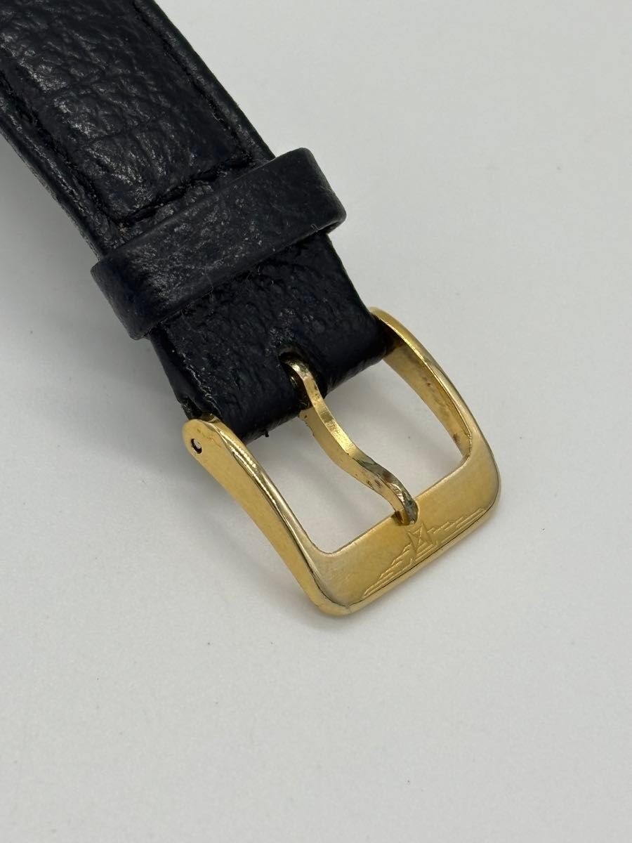 Longines 978 3253 Gold Dial Original Buckle Working Quartz Mens Watch from Japan image 6