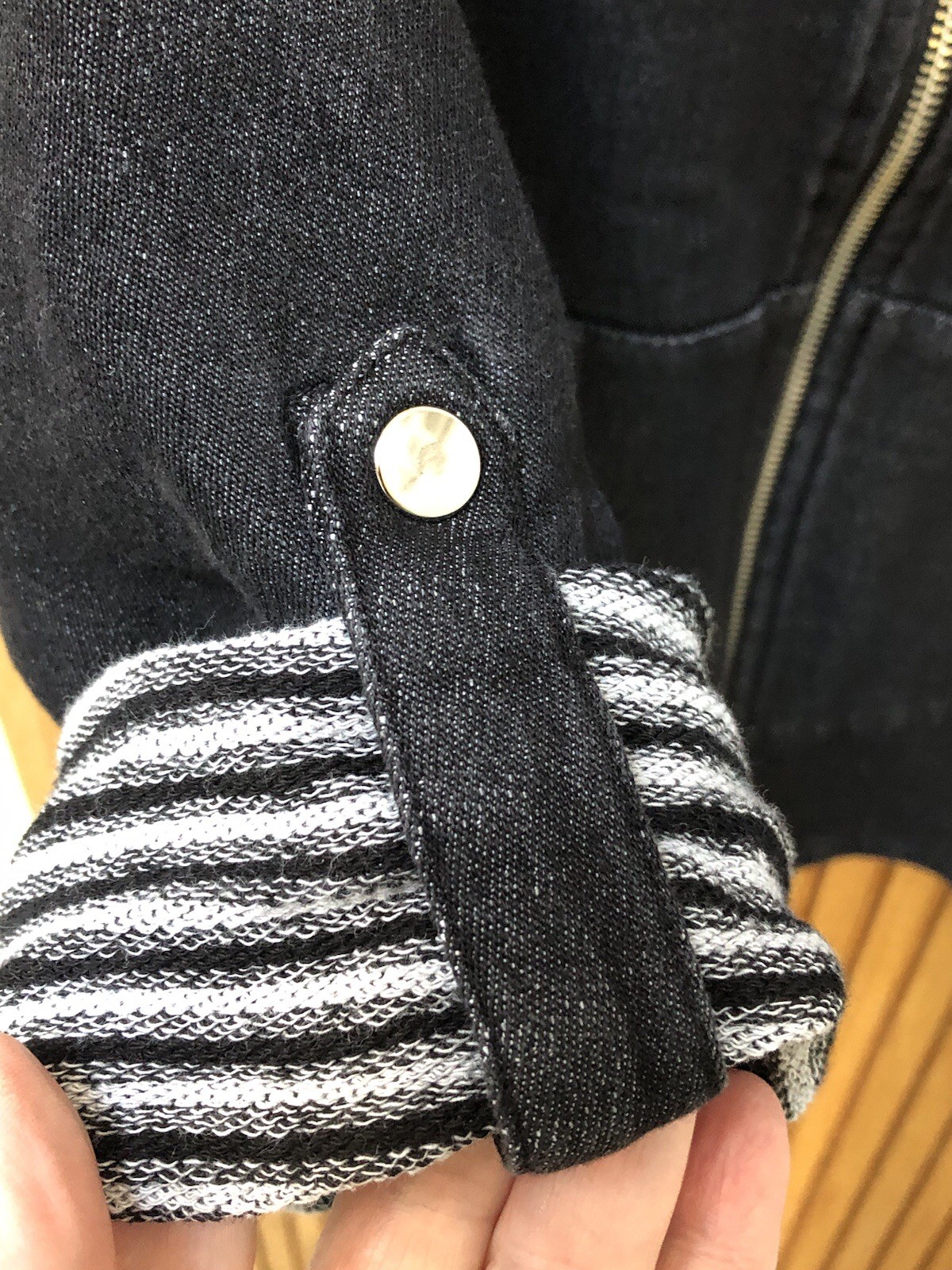 Ruby Rd. Zip Up Hooded Terry Lined Adjustable Sle… - image 6