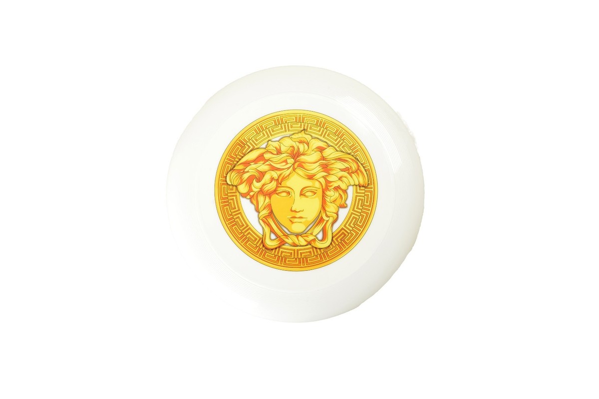 VERSACE Medusa Frisbee Plastic White/Yellow ZFRI00001 New Sealed