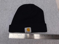 Carhartt Hat Beanie Fitted Mens One Size Black Knit Cuffed Watch Workwear Warm
