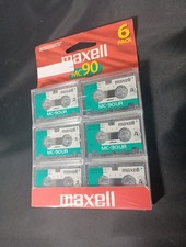 Maxwell Microcassettes MC90 Micro Cassettes 6 Pack Tape Sealed Recorder