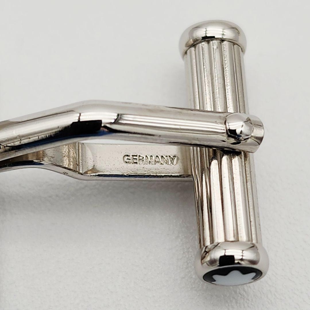 Montblanc Silver Cufflinks Rectangular Ball Retur… - image 9