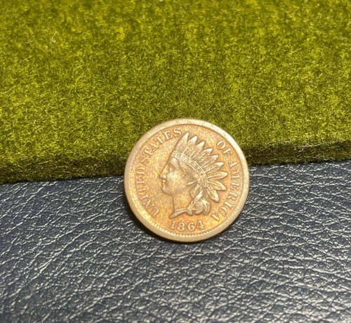 (#102316) Indian Head Cent:  1864. Bronze.   VF.   (see video!)