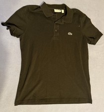 Lacoste - Men's Classic Slim Fit Short Sleeve Polo Shirt, Black, Small