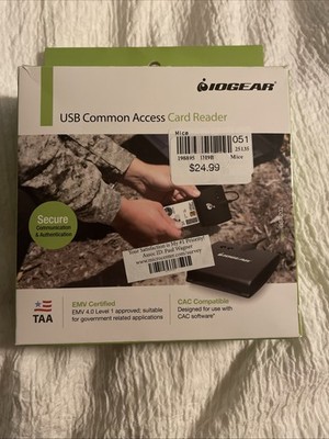 IOGEAR USB COMMON ACCESS CARD READER