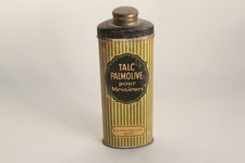 Ancienne boîte publicitaire Talc Palmolive pour messieurs (66254)
