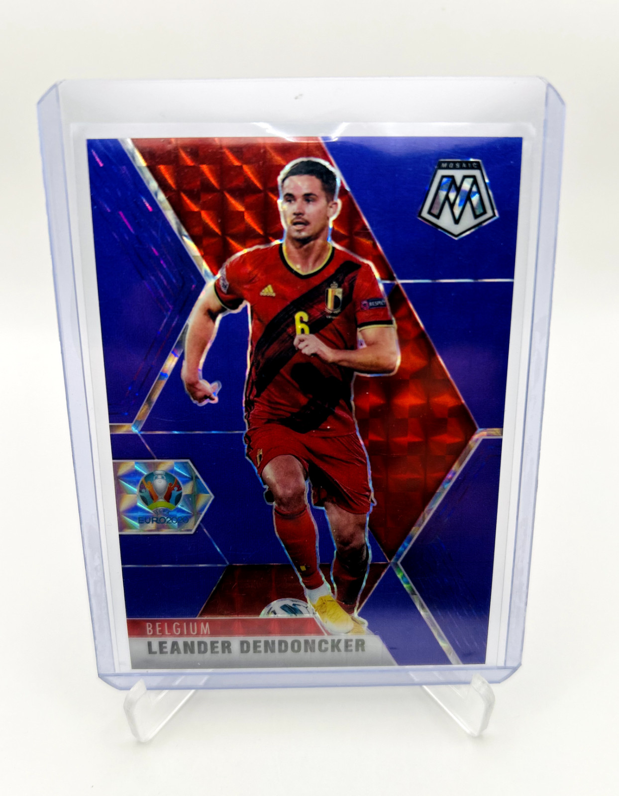 LEANDER DENDONCKER /70 Purple Prizm 2020-21 Panini Mosaic UEFA Euro Belgium #9