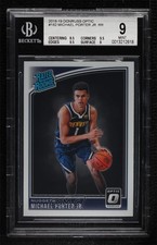 2018-19 Panini Donruss Optic Rated Rookie Michael Porter Jr #182 BGS 9 MINT 0u7