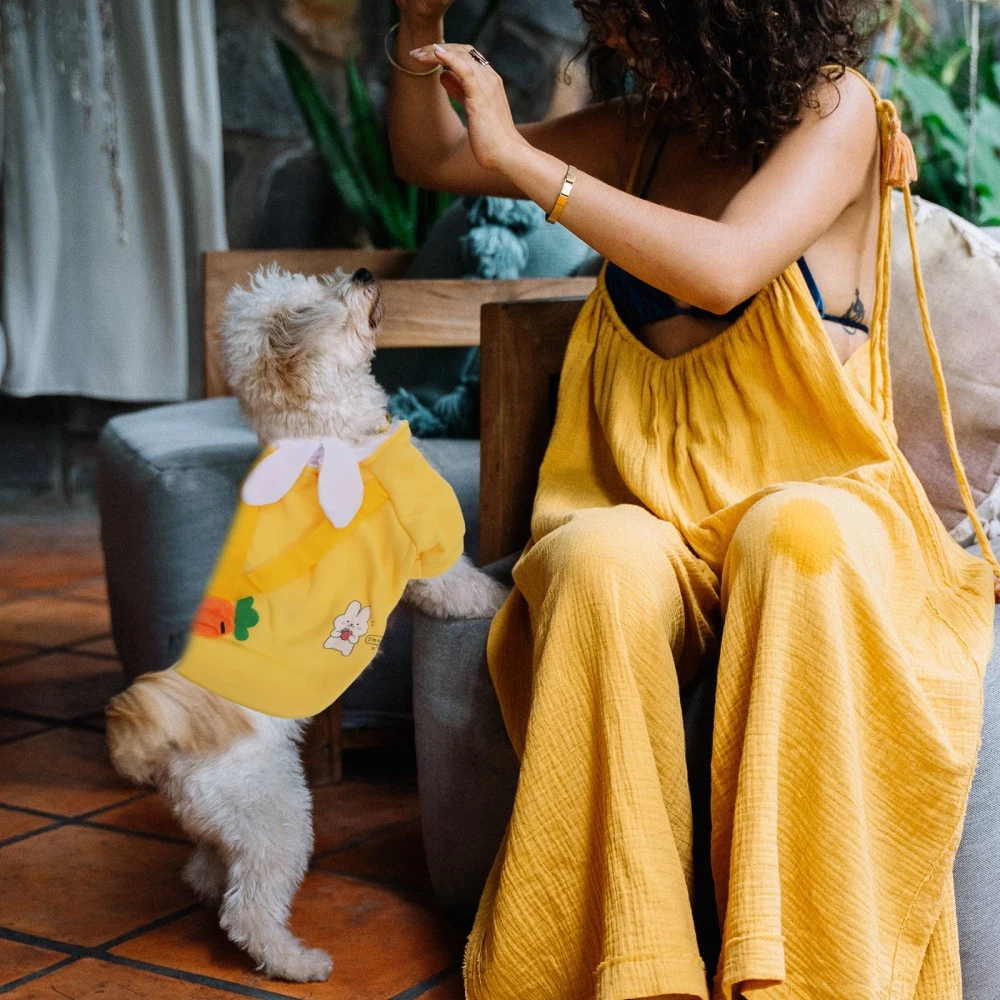 VETEMENTS Abbigliamento Per Animali Domestici Signorina Felpa con Cappuccio Cucciolo Cappotto per Animali Domestici Cane Piccolo