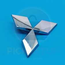 For 2002-2017 Mitsubishi Lancer Rear Truck Lid Emblem Badge Chrome Silver