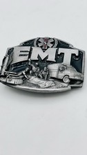 Vintage Siskiyou EMT Belt Buckle 1990 First on the Scene Emergency Medical